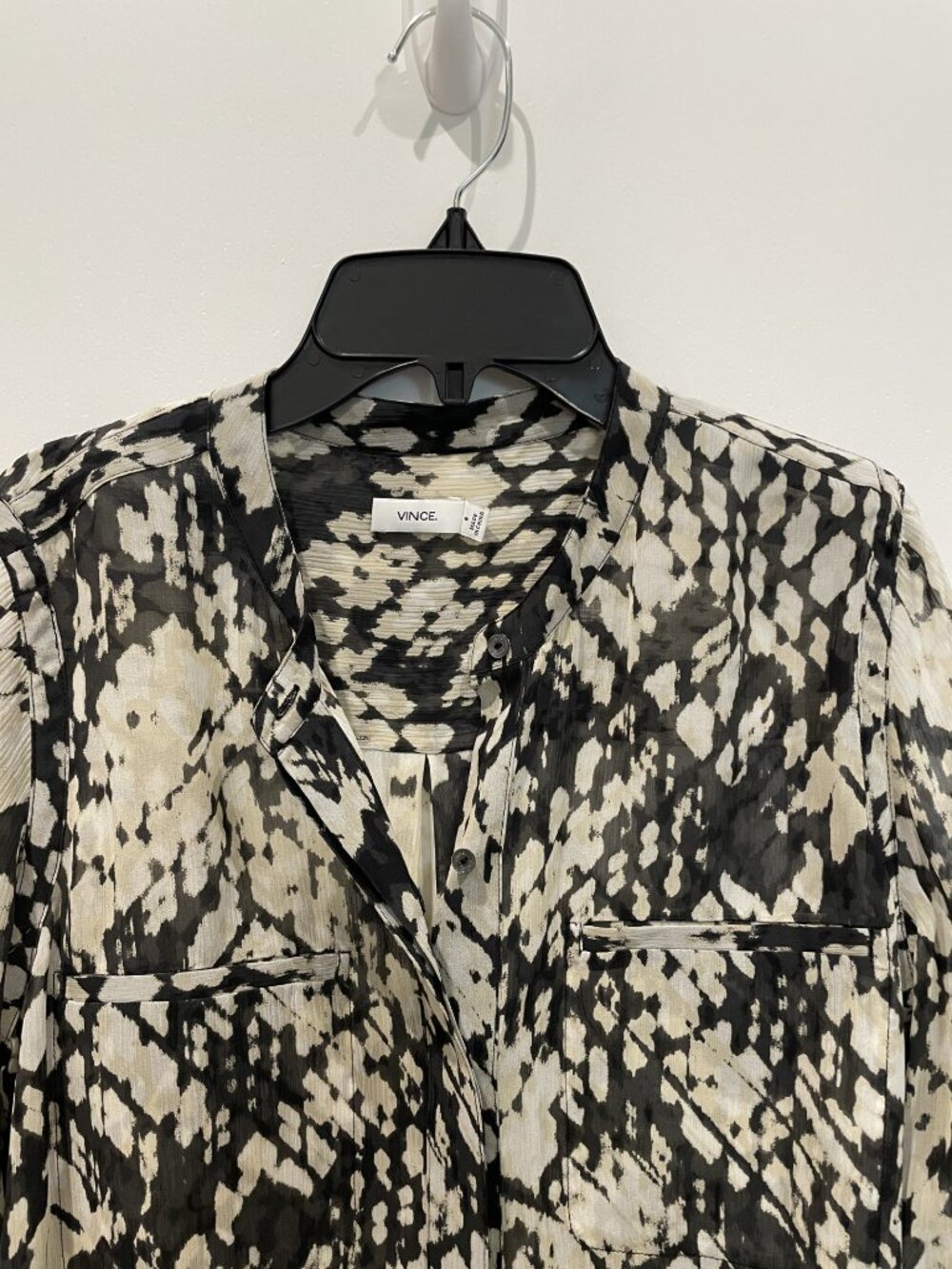Vince Semi-sheer silk tunic - Size Small - Retail $365 - Designer - Luxury - Picture 3 of 4